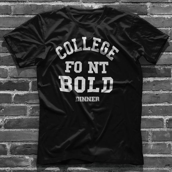COLLEGE FONT BOLD