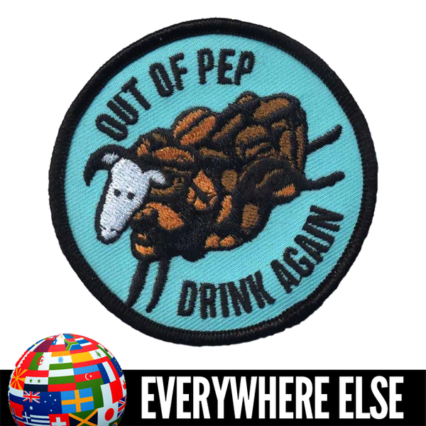 Out of Pep 3x3" embroidered patch - international