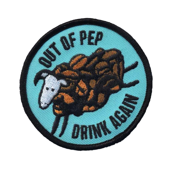 Out of Pep 3x3" embroidered patch